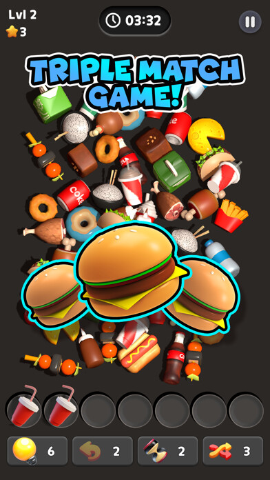 Emulate iPhone app Food Match 3D: Tile Puzzle using MyAndroid Emulate iPhone app Food Match 3D: Tile Puzzle using MyAndroid