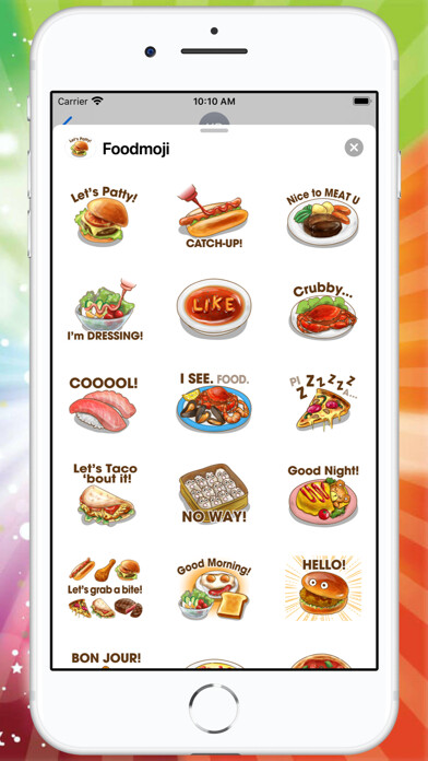 Emulate iPhone app Foodmoji stickers for iMessage using MyAndroid Emulate iPhone app Foodmoji stickers for iMessage using MyAndroid