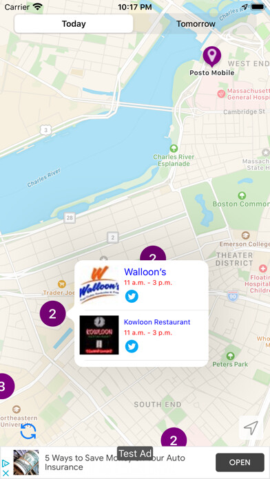 Emulate iPhone app FoodPops: Food Truck Finder using MyAndroid Emulate iPhone app FoodPops: Food Truck Finder using MyAndroid