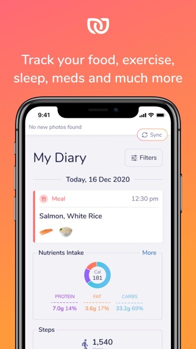 Emulate iPhone app FoodPrint™ - Nutrition Tracker using MyAndroid Emulate iPhone app FoodPrint™ - Nutrition Tracker using MyAndroid