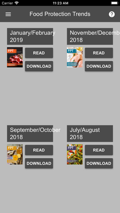 Emulate iPhone app Food Protection Trends using MyAndroid Emulate iPhone app Food Protection Trends using MyAndroid