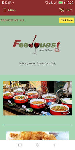 Run android online APK Food Quest Nigeria from MyAndroid or emulate Food Quest Nigeria using MyAndroid