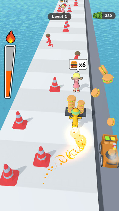 Emulate iPhone app Food Serve Rush using MyAndroid
