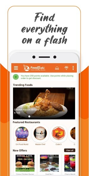 Run android online APK FoodShahi - home delivery service from MyAndroid or emulate FoodShahi - home delivery service using MyAndroid