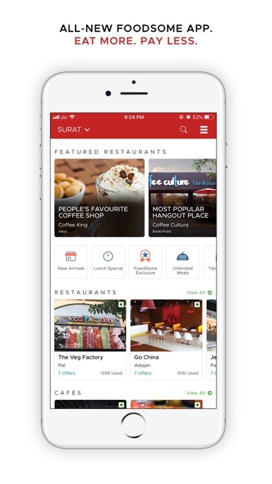 Emulate iPhone app FoodSome - Restaurant Offers using MyAndroid Emulate iPhone app FoodSome - Restaurant Offers using MyAndroid