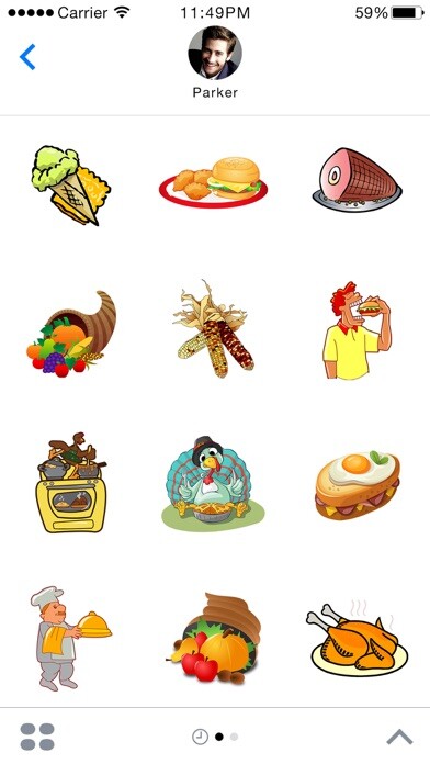 Emulate iPhone app Food Stickers - Thanksgiving Food Emoji using MyAndroid Emulate iPhone app Food Stickers - Thanksgiving Food Emoji using MyAndroid