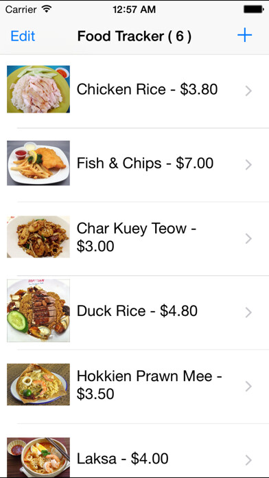 Emulate iPhone app Food Tracker SG Free using MyAndroid Emulate iPhone app Food Tracker SG Free using MyAndroid