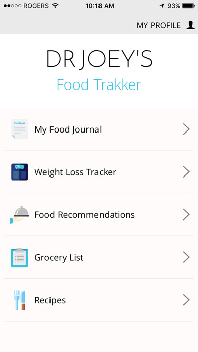 Emulate iPhone app Food Trakker using MyAndroid Emulate iPhone app Food Trakker using MyAndroid