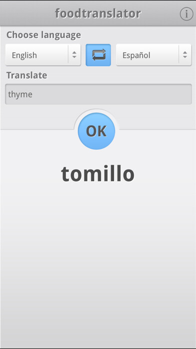 Emulate iPhone app foodtranslator Adelaide Engler using MyAndroid Emulate iPhone app foodtranslator Adelaide Engler using MyAndroid