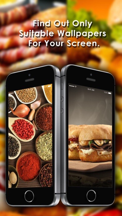 Emulate iPhone app Food Wallpapers - Personalised Your Phone Screen using MyAndroid