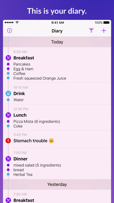 Emulate iPhone app Foody - Food & Symptom Tracker using MyAndroid Emulate iPhone app Foody - Food & Symptom Tracker using MyAndroid