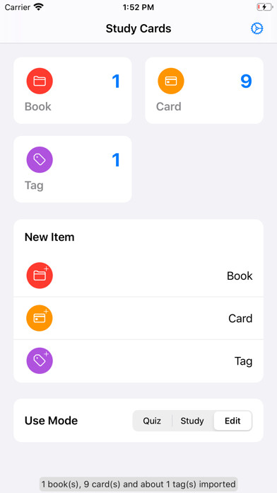 Emulate iPhone app Foolbear Study Cards Plus using MyAndroid