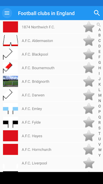Run android online APK Football clubs in England from MyAndroid or emulate Football clubs in England using MyAndroid