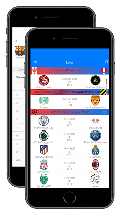 Emulate iPhone app FootballDL - Live Soccer Stats using MyAndroid Emulate iPhone app FootballDL - Live Soccer Stats using MyAndroid