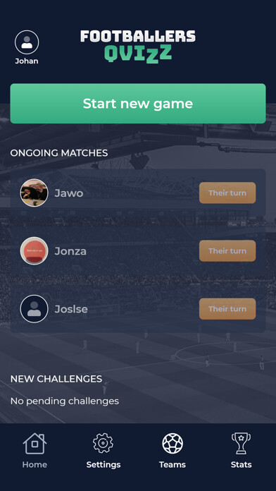 Emulate iPhone app Footballersqvizz using MyAndroid