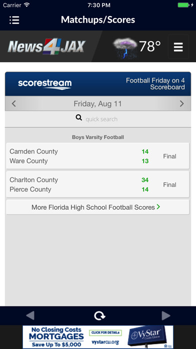 Emulate iPhone app Football Friday on News4Jax using MyAndroid Emulate iPhone app Football Friday on News4Jax using MyAndroid