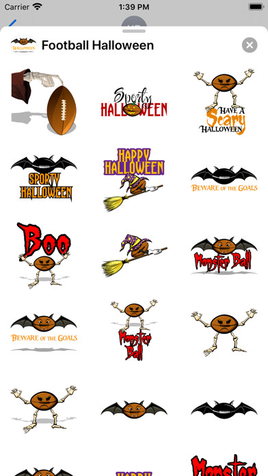 Emulate iPhone app Football Halloween using MyAndroid