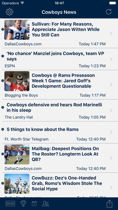 Emulate iPhone app Football News - Dallas Cowboys using MyAndroid Emulate iPhone app Football News - Dallas Cowboys using MyAndroid