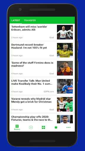 Run android online APK Football News - Soccer News & Scores from MyAndroid or emulate Football News - Soccer News & Scores using MyAndroid