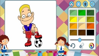 Emulate iPhone app Football paint coloring book using MyAndroid Emulate iPhone app Football paint coloring book using MyAndroid
