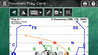 Emulate iPhone app Football Play Card using MyAndroid
