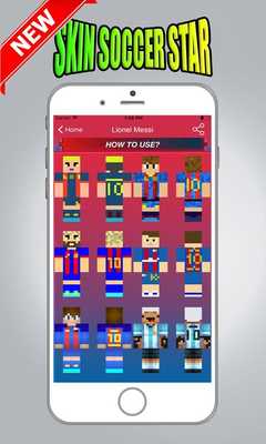 Emulate Android APK Football Player Minecraft Skin