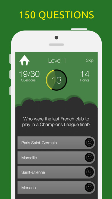 Emulate iPhone app Football Quiz Test Trivia Game using MyAndroid