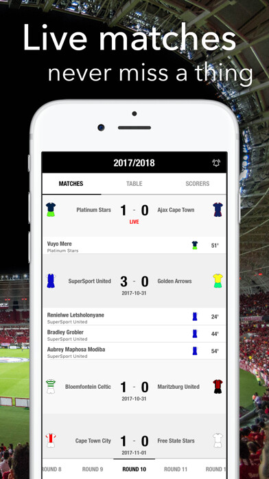 Emulate iPhone app Football Results - PSL Africa using MyAndroid Emulate iPhone app Football Results - PSL Africa using MyAndroid
