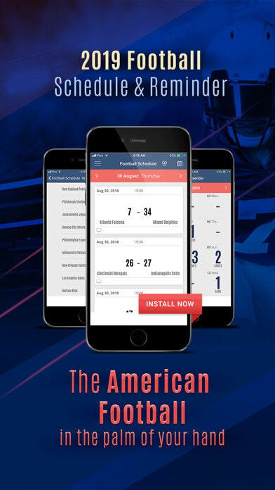 Emulate iPhone app Football Schedule & Scores 22 using MyAndroid