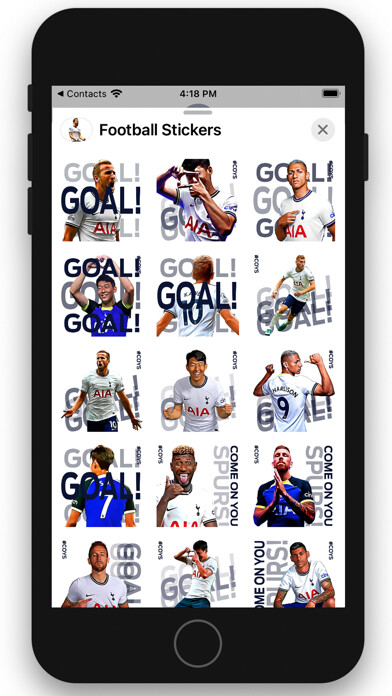 Emulate iPhone app Football Stickers using MyAndroid Emulate iPhone app Football Stickers using MyAndroid