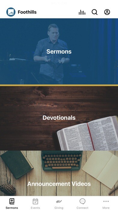 Emulate iPhone app Foothills Church App using MyAndroid Emulate iPhone app Foothills Church App using MyAndroid