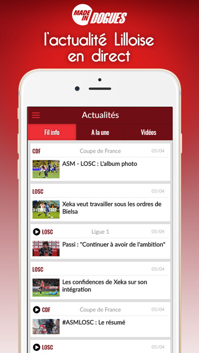 Emulate iPhone app Foot Lille using MyAndroid Emulate iPhone app Foot Lille using MyAndroid