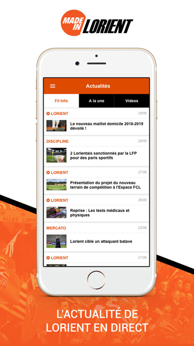 Emulate iPhone app Foot Lorient using MyAndroid Emulate iPhone app Foot Lorient using MyAndroid