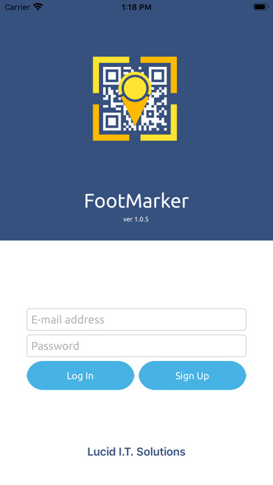 Emulate iPhone app Footmarker using MyAndroid