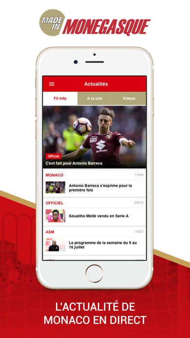 Emulate iPhone app Foot Monaco using MyAndroid Emulate iPhone app Foot Monaco using MyAndroid
