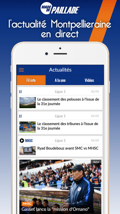 Emulate iPhone app Foot Montpellier using MyAndroid Emulate iPhone app Foot Montpellier using MyAndroid