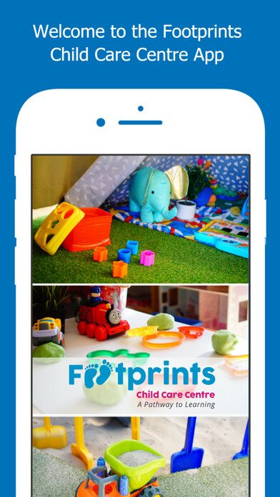Emulate iPhone app Footprints Child Care Centre using MyAndroid