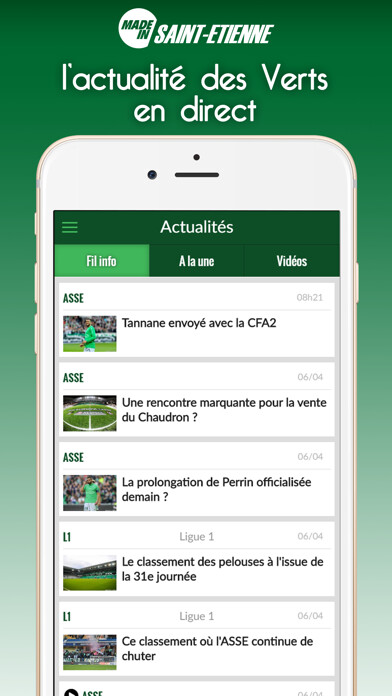 Emulate iPhone app Foot Saint-Etienne using MyAndroid Emulate iPhone app Foot Saint-Etienne using MyAndroid