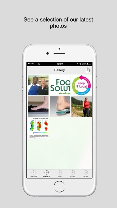 Emulate iPhone app Foot Solutions using MyAndroid