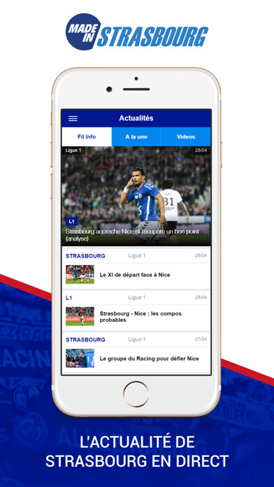 Emulate iPhone app Foot Strasbourg using MyAndroid Emulate iPhone app Foot Strasbourg using MyAndroid