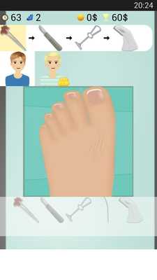 Emulate Android APK Foot Surgery Game