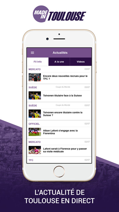 Emulate iPhone app Foot Toulouse using MyAndroid Emulate iPhone app Foot Toulouse using MyAndroid