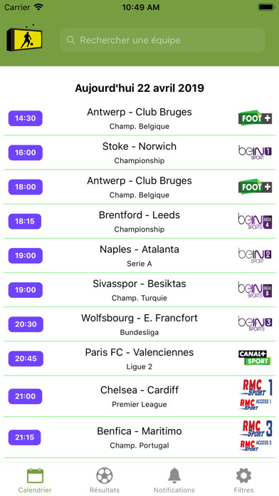 Emulate iPhone app FootToWatch using MyAndroid Emulate iPhone app FootToWatch using MyAndroid
