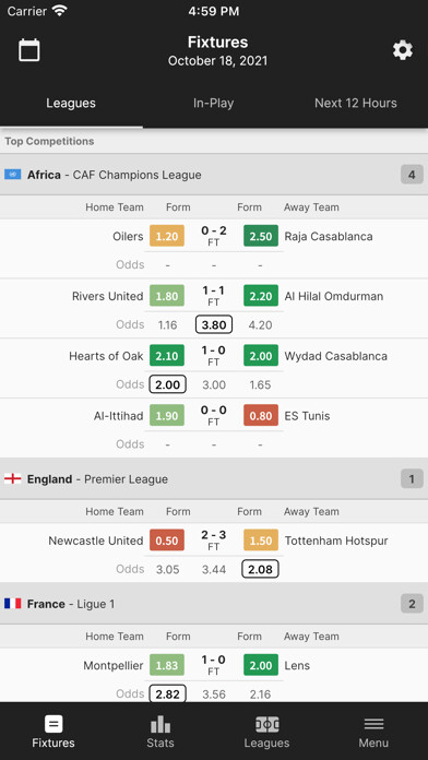 Emulate iPhone app FootyStats - Soccer Stats using MyAndroid Emulate iPhone app FootyStats - Soccer Stats using MyAndroid
