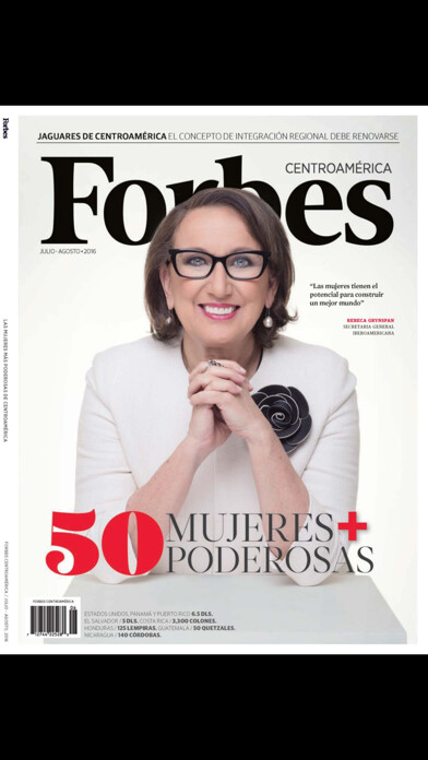 Emulate iPhone app Forbes Centroamérica Magazine using MyAndroid