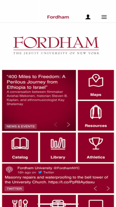 Emulate iPhone app Fordham Mobile Go App using MyAndroid Emulate iPhone app Fordham Mobile Go App using MyAndroid