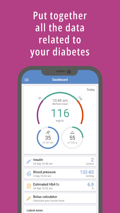 Emulate iPhone app forDiabetes using MyAndroid Emulate iPhone app forDiabetes using MyAndroid