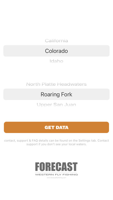 Emulate iPhone app Forecast Fishing & Water Data using MyAndroid
