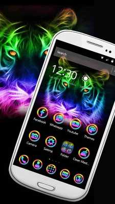 Emulate Android APK Forest Neon Lion Theme