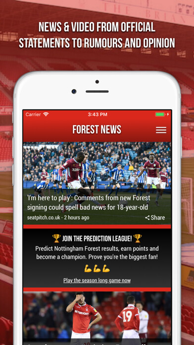 Emulate iPhone app Forest News - Fan App using MyAndroid Emulate iPhone app Forest News - Fan App using MyAndroid